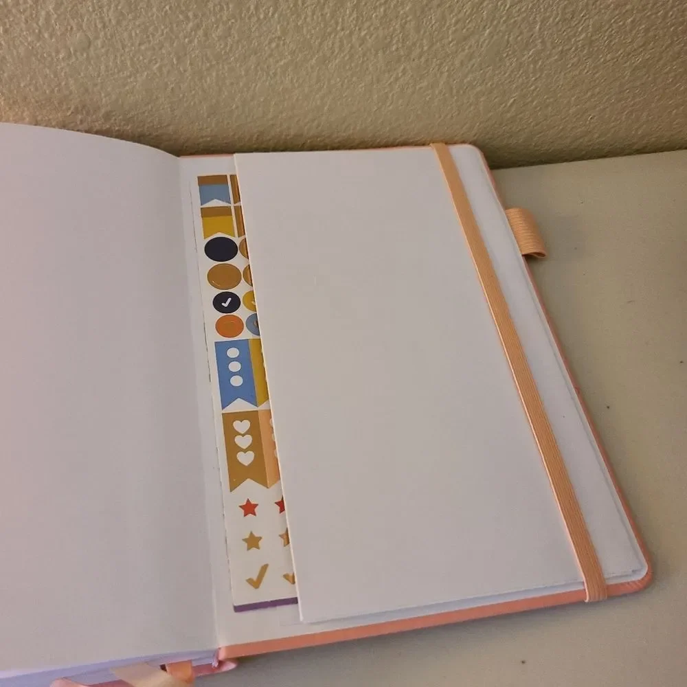 NWOT clever fox gratitude motivational uplifting blank journal book   b